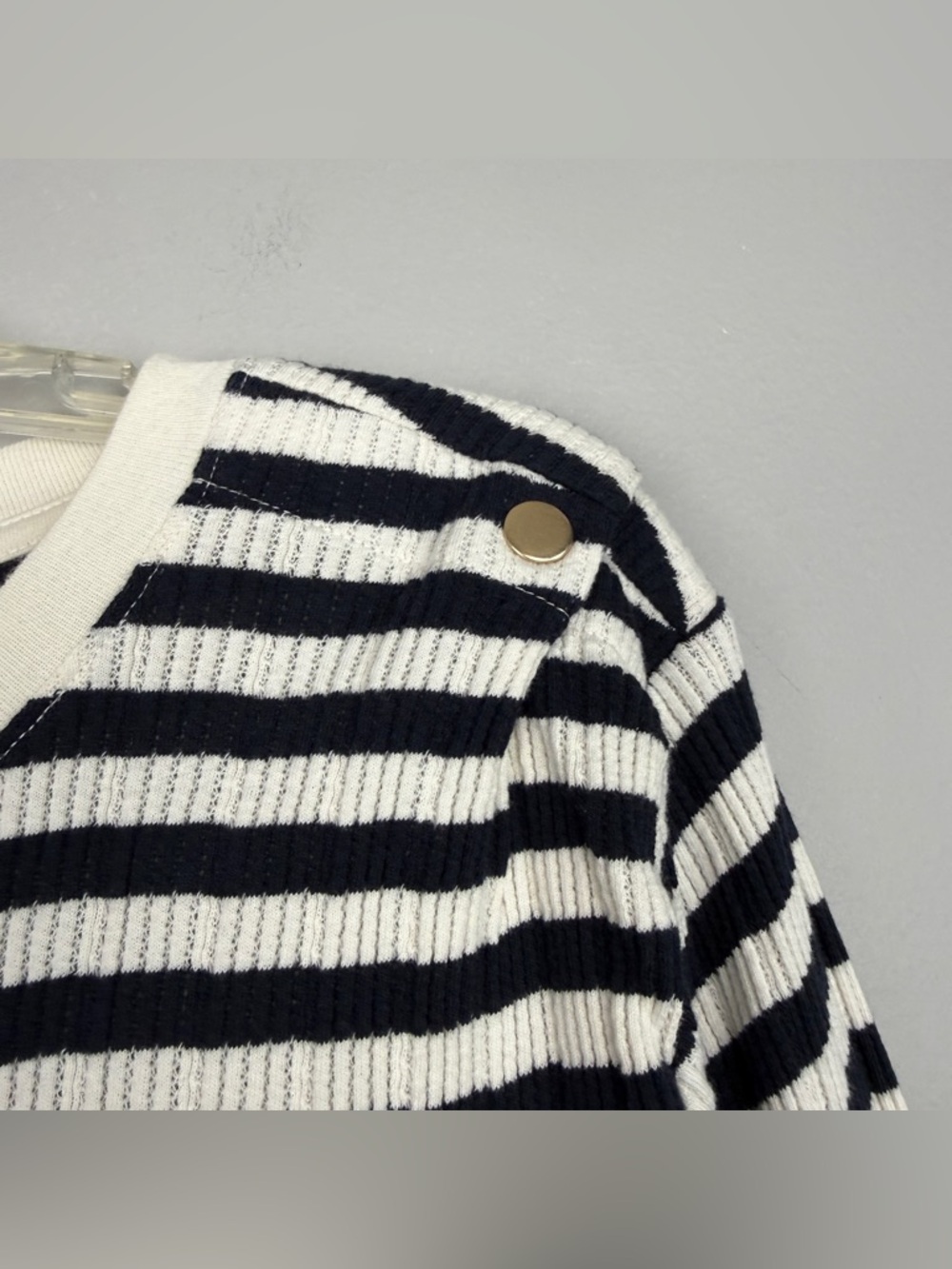 Evereve Nation LTD Thermal Waffle Striped Long Sleeve Top - Picture 6 of 8
